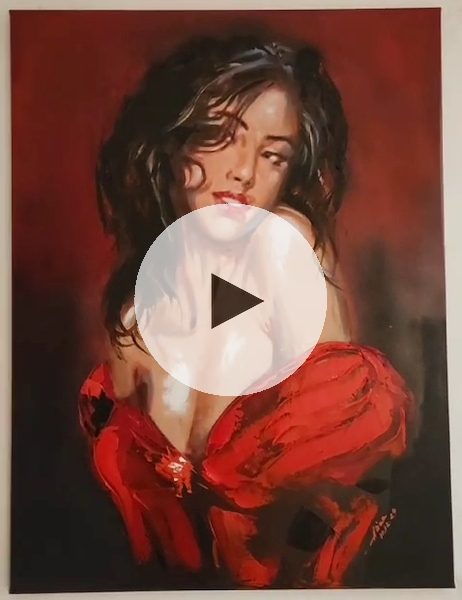 ArteDiAlina.com painting: Some like it brunette